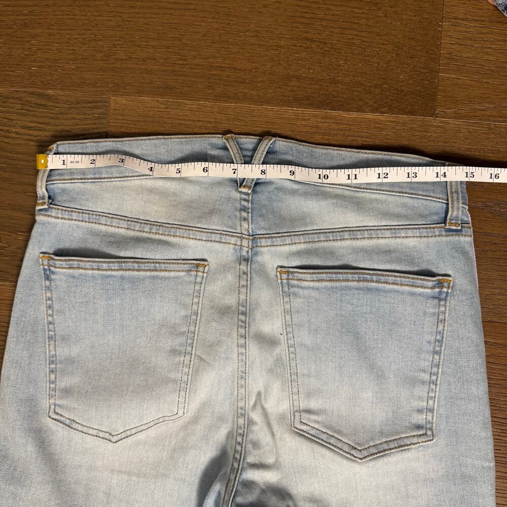 Veronica Beard Carolyn Baby Boot Kick Flare High Rise Jeans Pink Stripe Size 29 - Picture 8 of 10